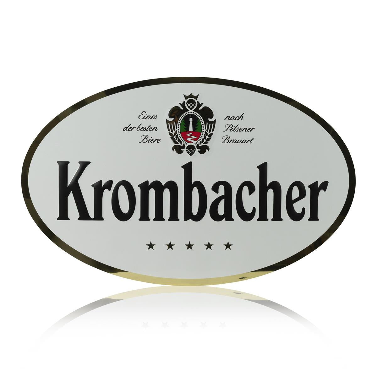 1x Krombacher piwo metalowy znak okrągły 60 x 40