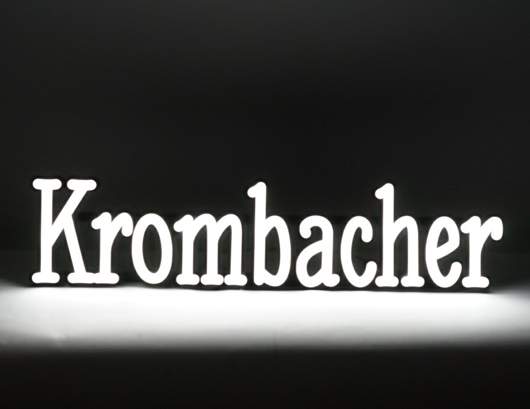 1x neon piwny Krombacher biały neon 60 x 18
