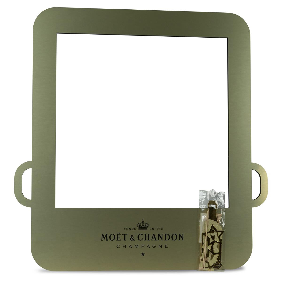 1x Szablon fotograficzny Moet Chandon Champagne Złote tło