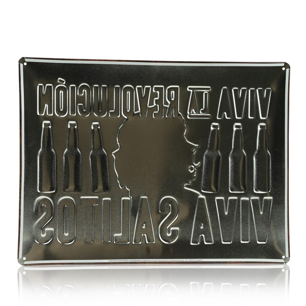 1x Puszka piwa Salitos z napisem Viva La Revolution brązowa 40 x 30 – Widok 2