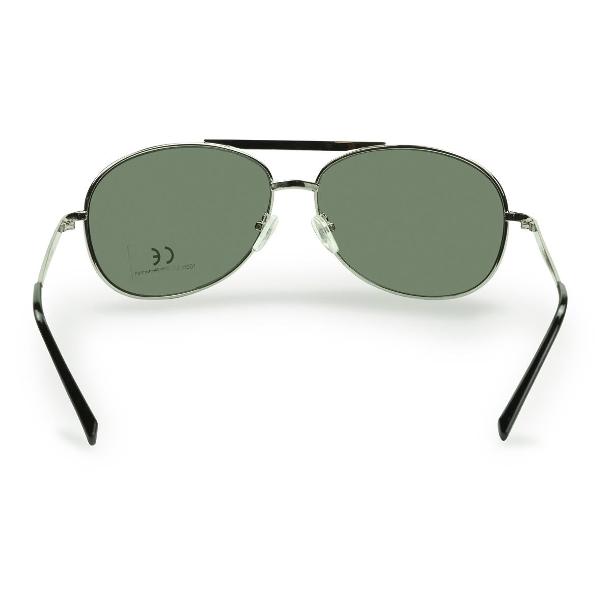 1x piwne okulary przeciwsłoneczne Salitos z pokrowcem Pilot Silver – Widok 4