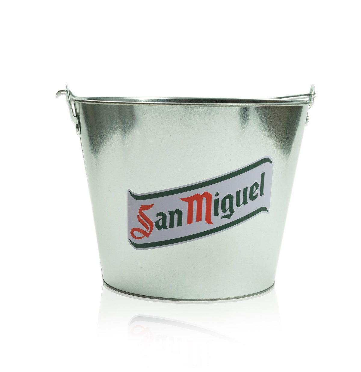 1x Metalowe wiadro do chłodzenia piwa San Miguel 5l