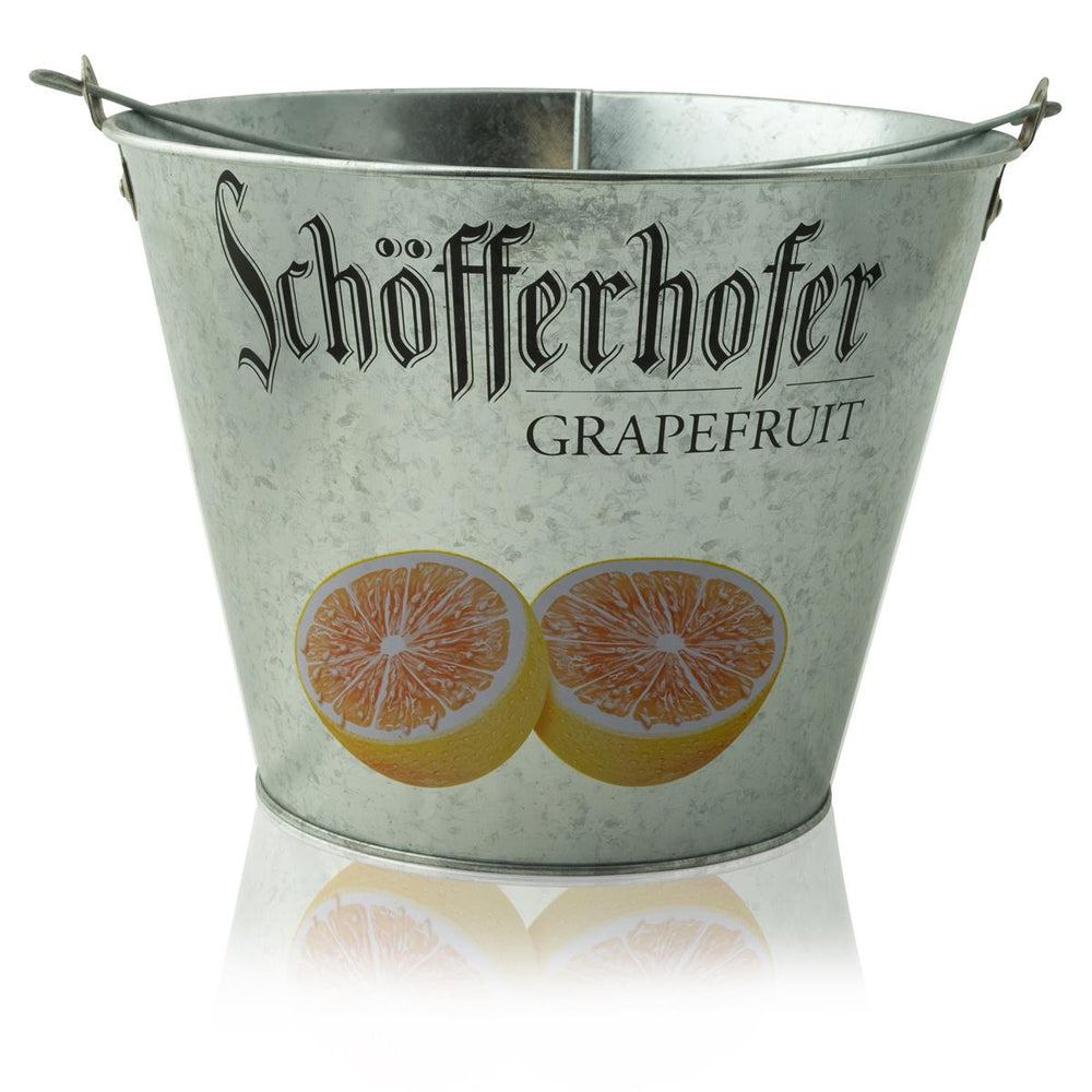 1x Wiadro do piwa Schöfferhofer grejpfrut 5l metalowe