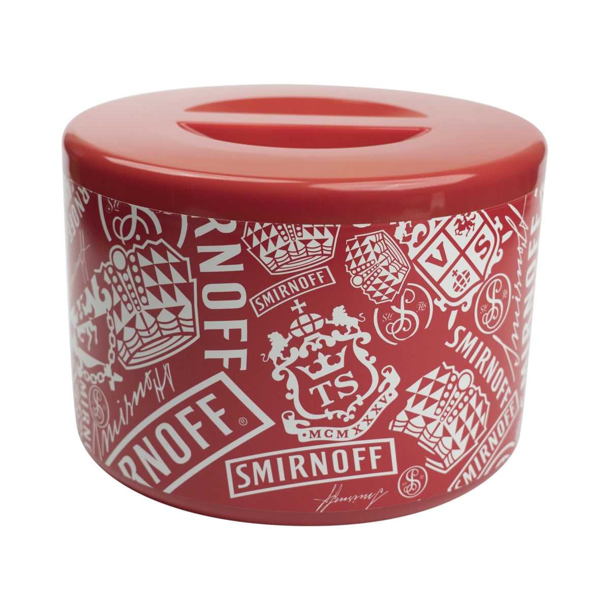 1x Smirnoff Vodka cooler pojemnik na lód okrągły czerwony – Widok 3