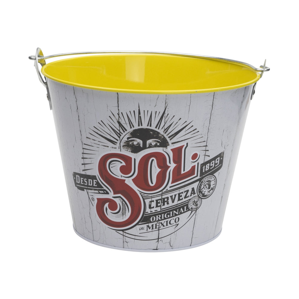 1x Wiadro do chłodzenia piwa Sol 5l szare/żółte