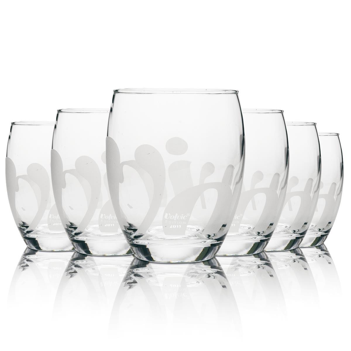 1x Volvic Water Glass Edition 2011 Tumbler biały