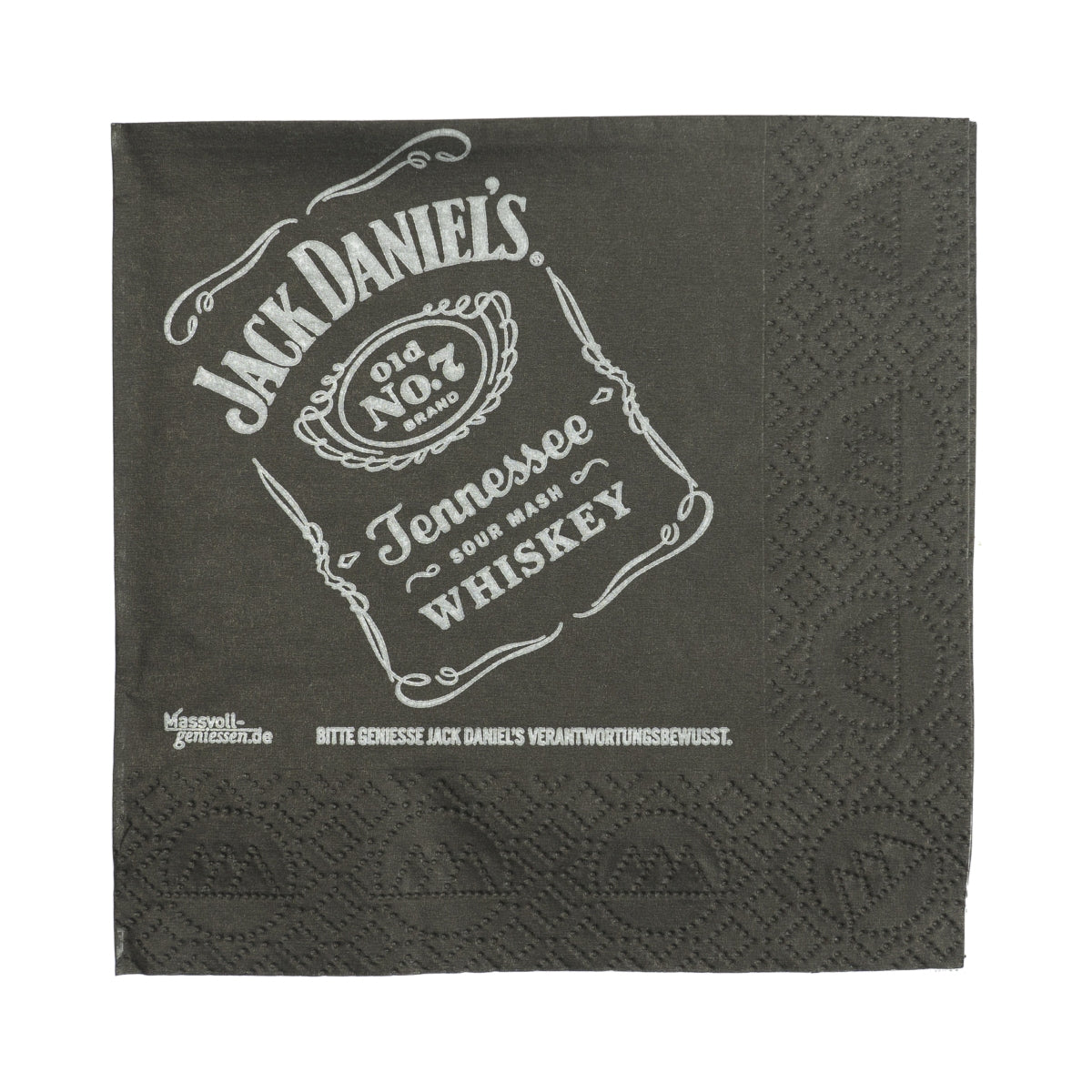 200x Jack Daniels whiskey serwetki czarne catering szklane podstawki ściereczka