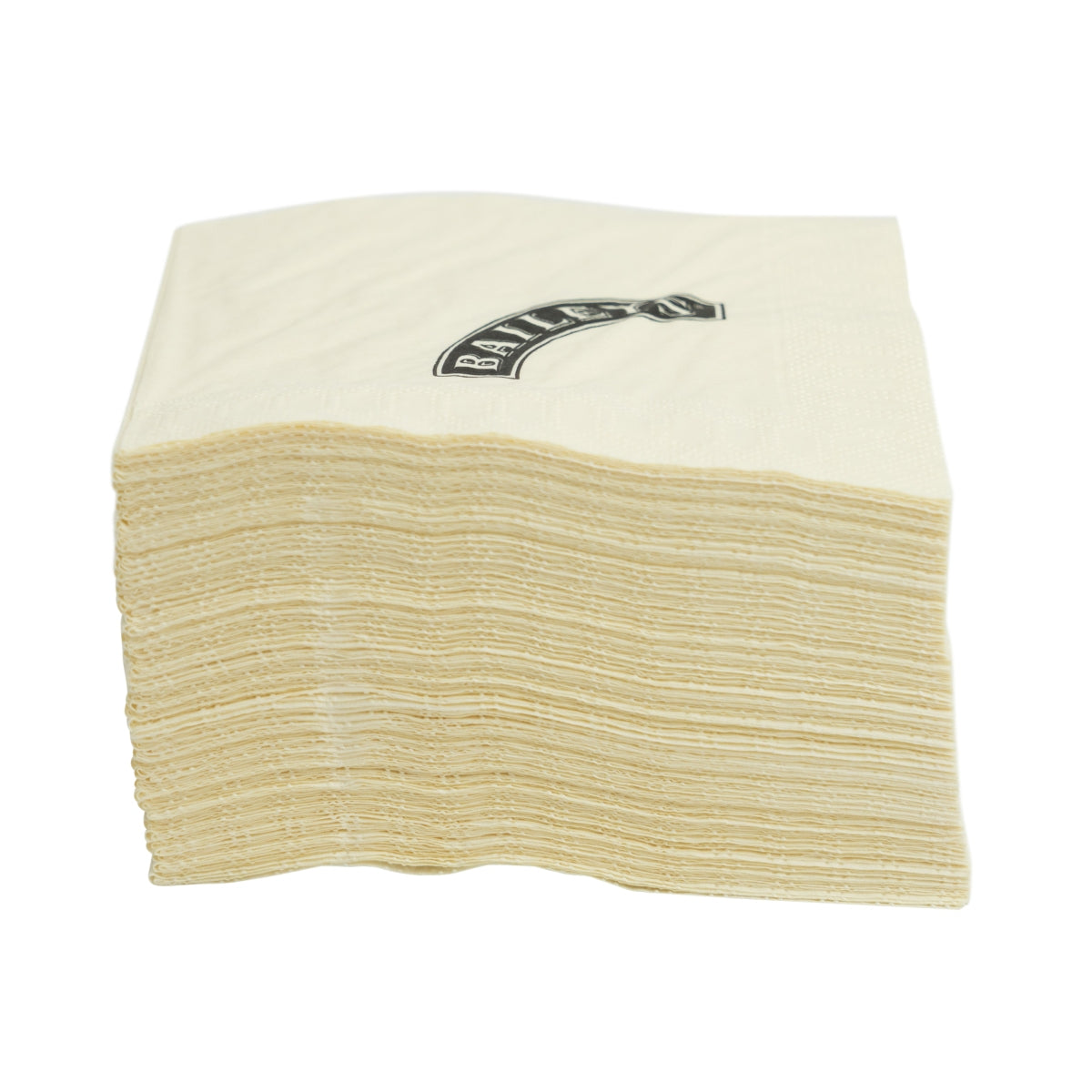 250x Baileys likier serwetki kremowe logo zakrzywione – Widok 3