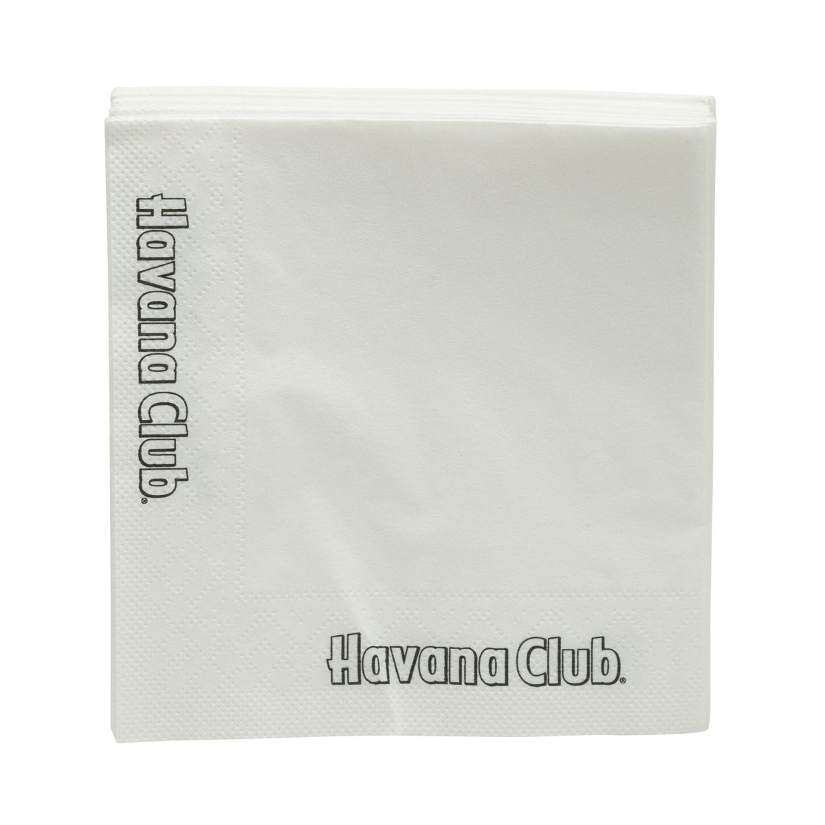 250x Havana Club rum serwetki biały napis mały