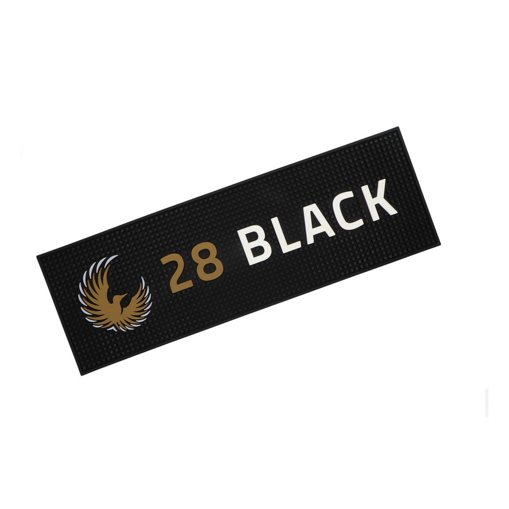 28 Czarna mata barowa Energy 60x20 cm mata serwisowa mata ociekowa mata ociekowa podkład akcesoria barowe