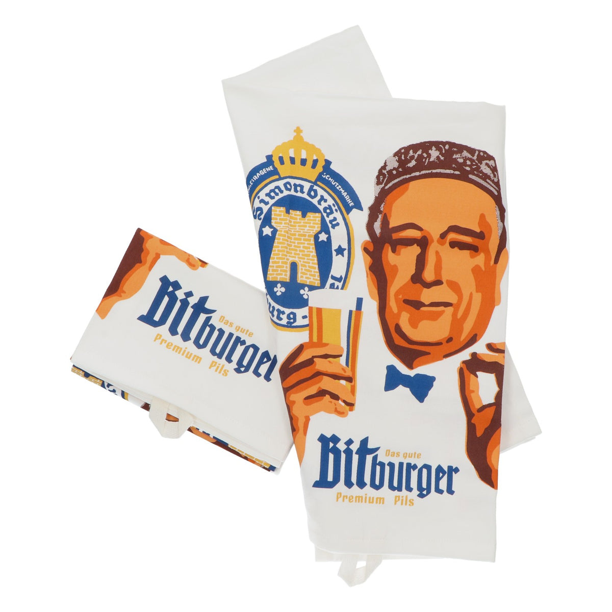 2x ściereczki kuchenne Bitburger Beer w stylu retro – Widok 2