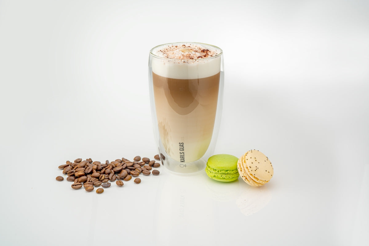 2x dwuścienne szkło termiczne 0,45l Latte Macchiato wysokiej jakości kawa – Widok 6
