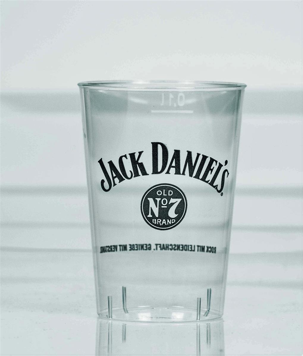 40x jednorazowe kubki plastikowe Jack Daniels Whiskey 0,1 l