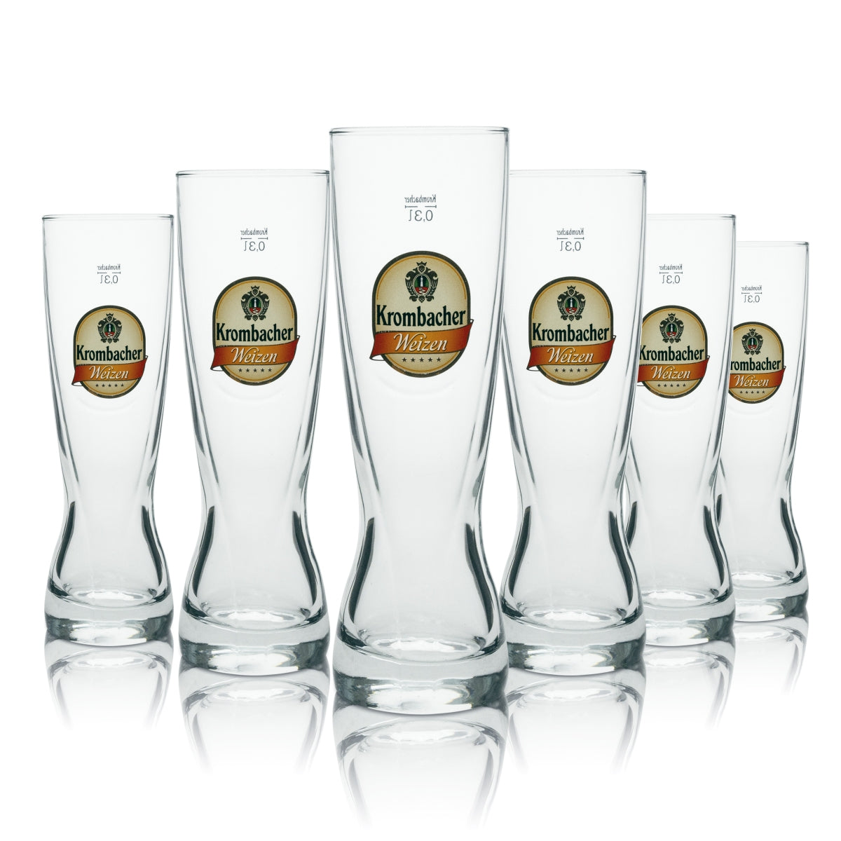 4x szklanka do piwa Krombacher Weizen 0,3l dla koneserów