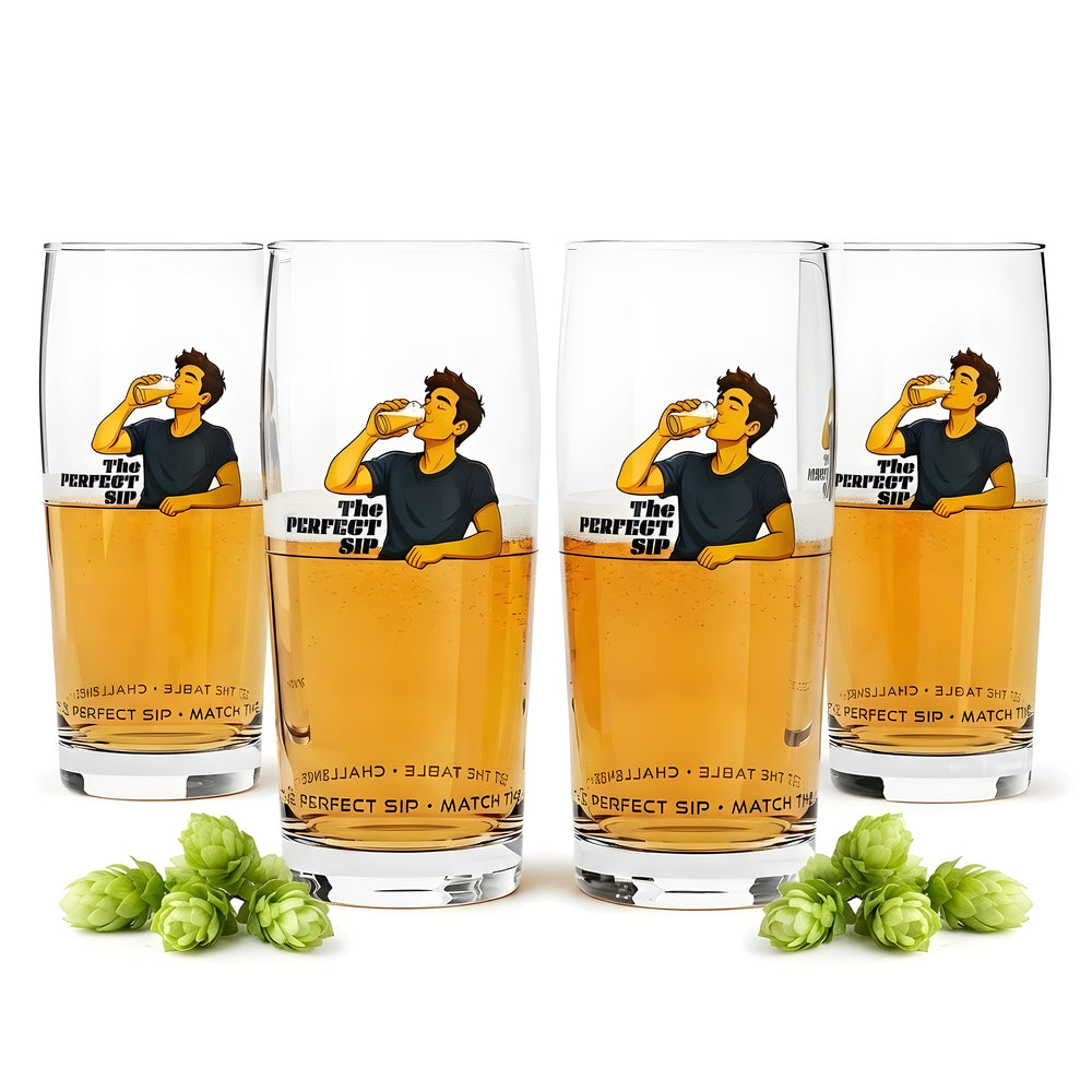 Zestaw 4 szklanek do piwa Sipply SETTING THE TABLE The Perfect SIP 0,5 l