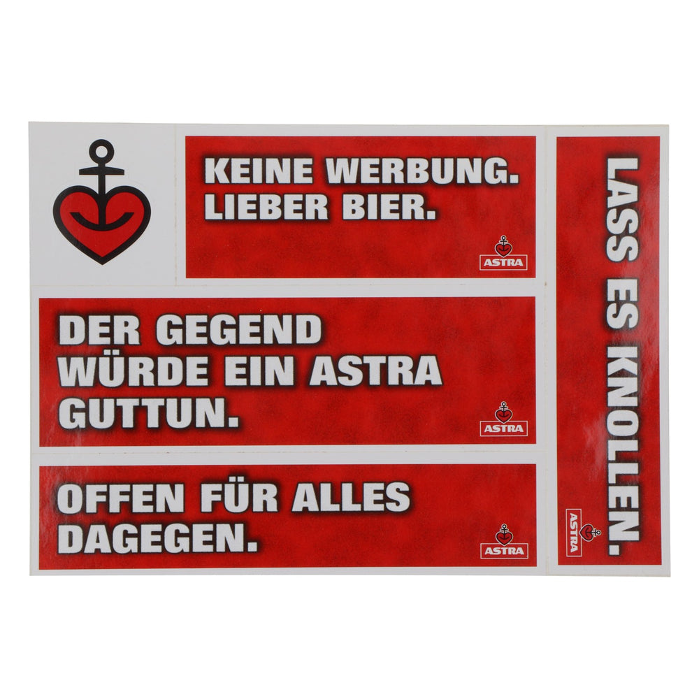 5 x naklejki piwa Astra Naklejki Klej Zszywacz Serce Kotwica Hamburg, St. Pauli
