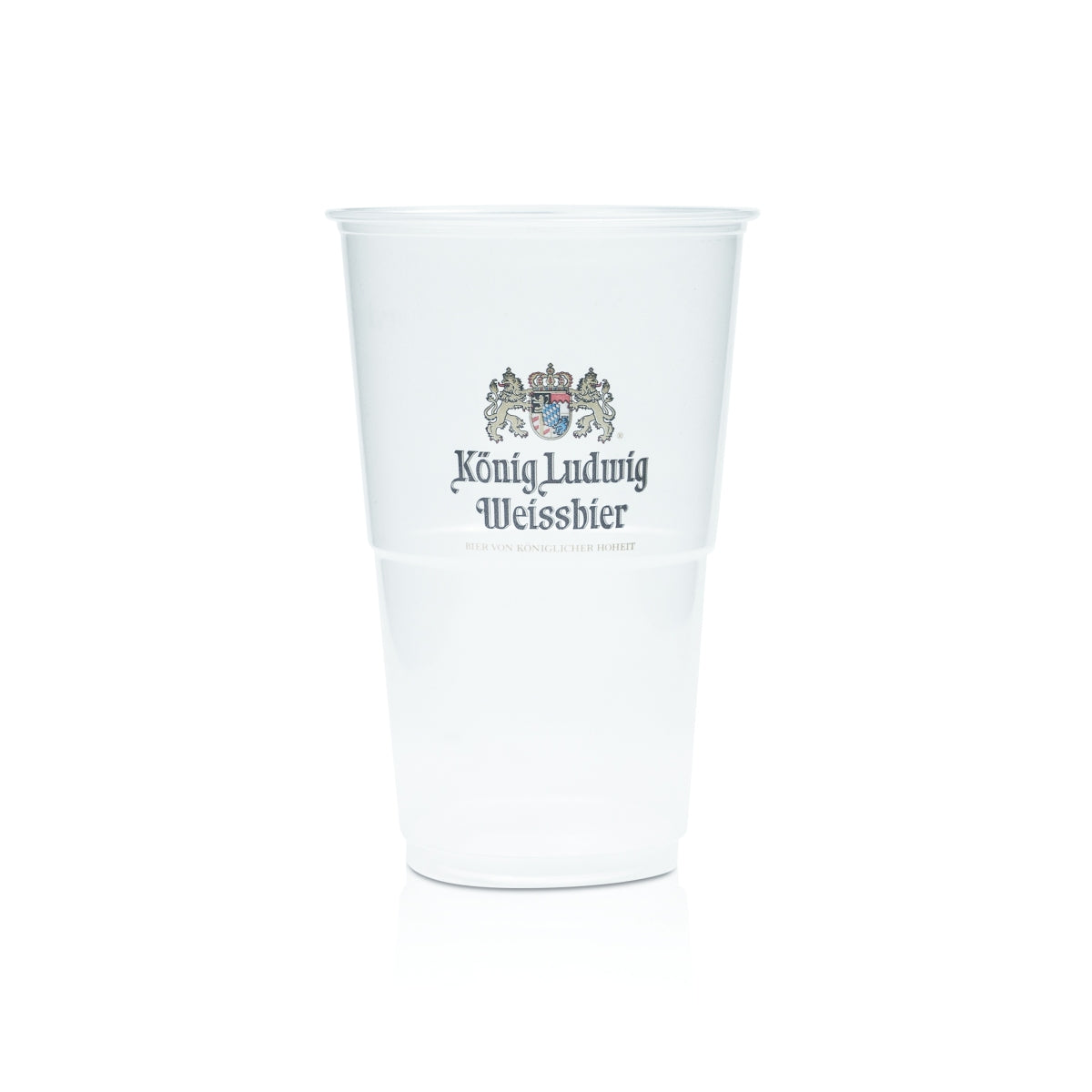 50x Jednorazowe kubki do piwa King Ludwig 0,5l Plastikowe plastikowe kubki festiwalowe – Widok 2