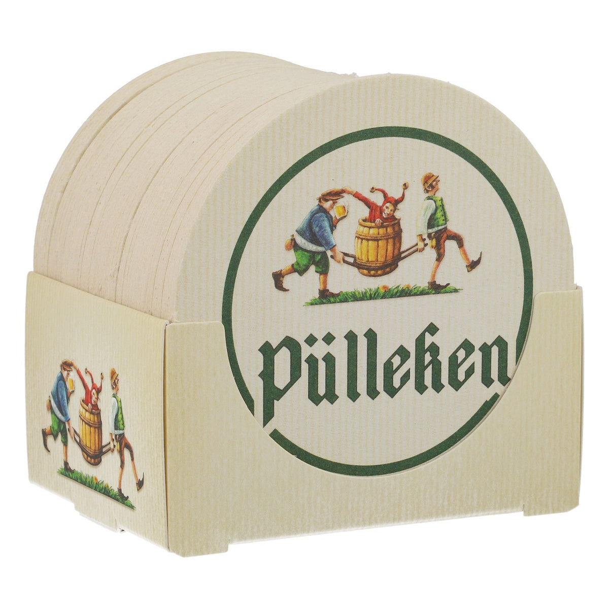 50 szt. podkładek pod piwo „Pülleken” – wzór beczki – gastronomia, imprezy