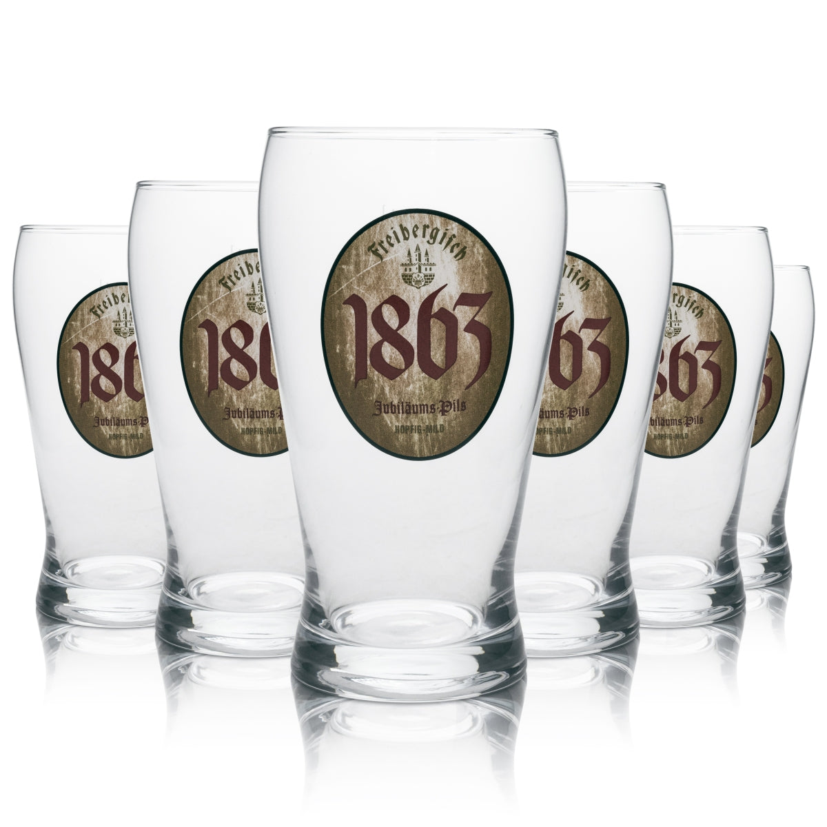 6 szklanek piwa Freiberger „Jubiläums Pils 1863” 0,4 l