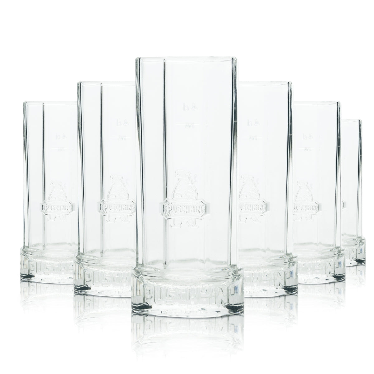 6 kieliszków do wódki Pushkin 8 square 2/4 cl tumbler new