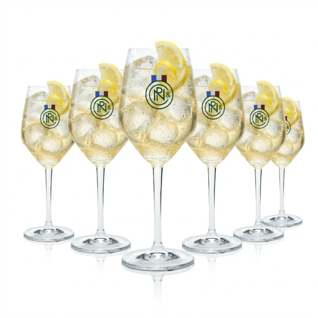 Zestaw 6 szklanek Noilly Prat 0,36 l – kieliszki do wermutu, aperitifów i dr martini