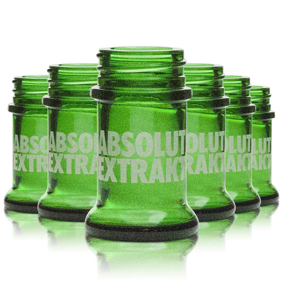 6x Absolut Shot Glass 2cl Short Stamper Schnapps Glasses Ekstrakt bez pokrywki Wódka