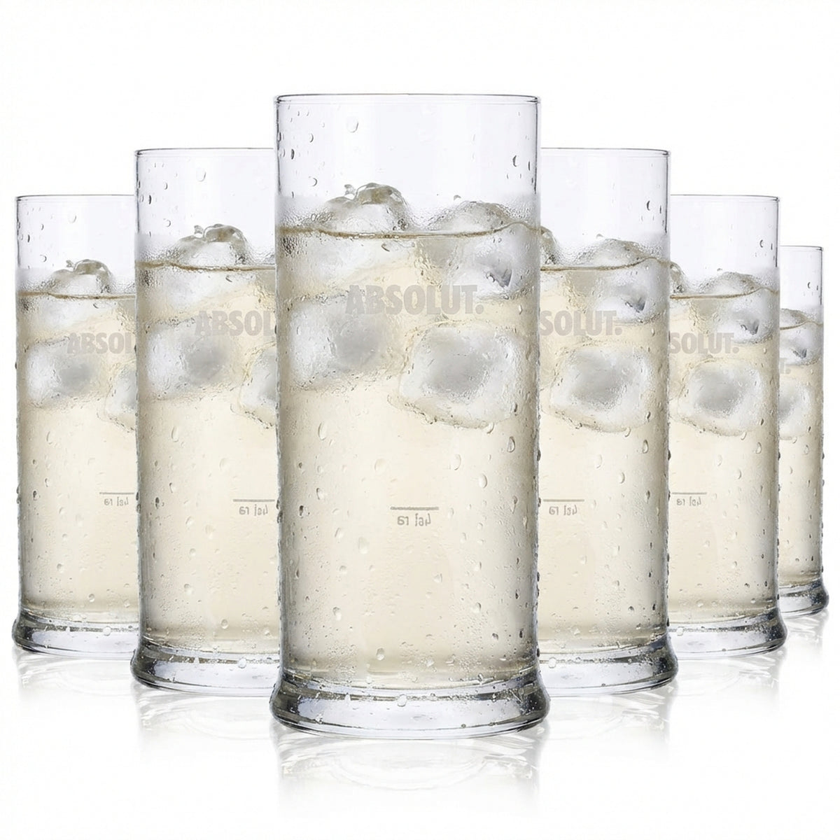 6x szklanka do wódki Absolut Vodka 0,2 l szklanki do long drinków szklanki z szerokim dnem Rastal