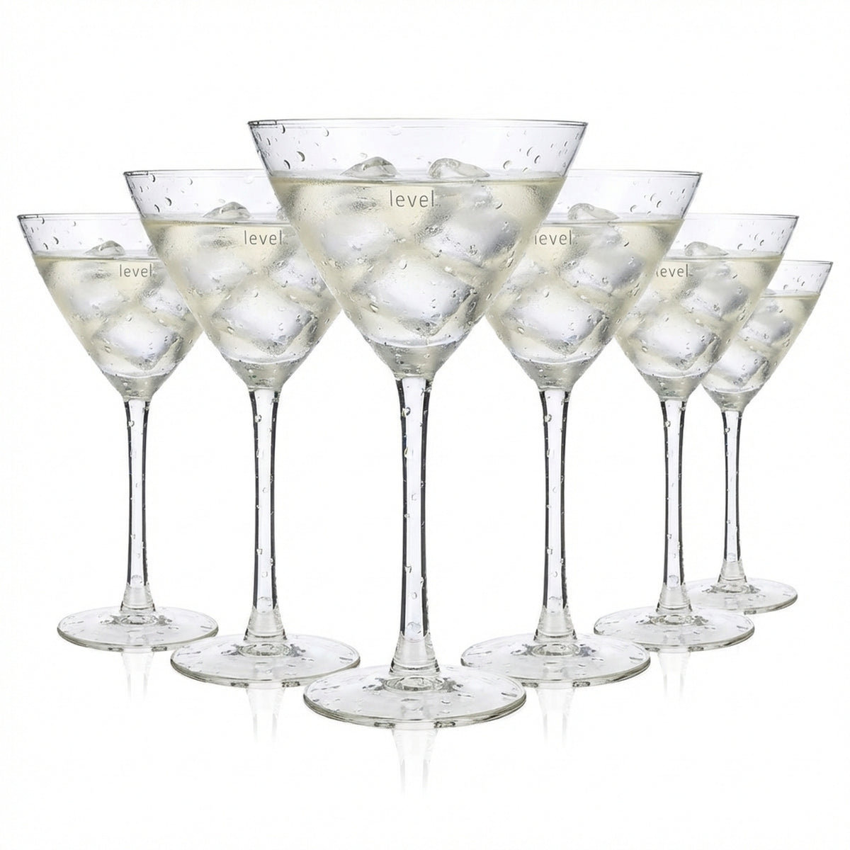 6x Absolut Vodka Szklanka koktajlowa Szklanki Szklanka na nóżce Miseczka Level