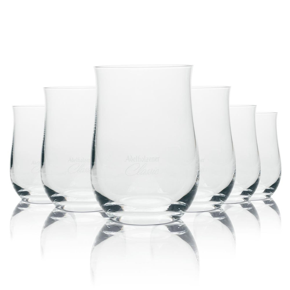 6x Adelholzener Water Glass Tumbler Schott Zwiesel