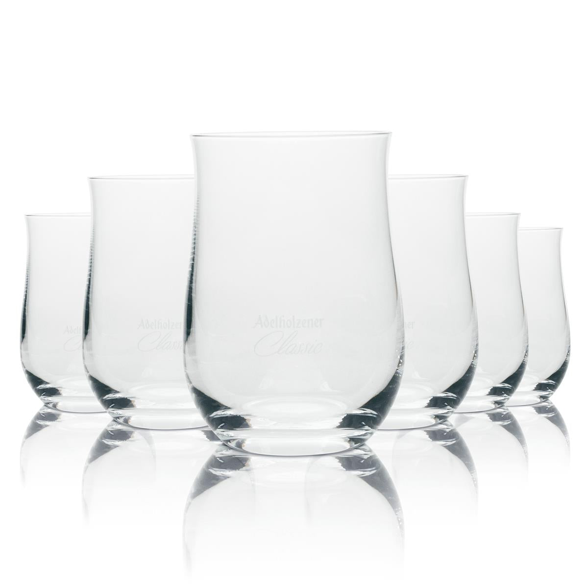 6x Adelholzener Water Glass Tumbler Schott Zwiesel