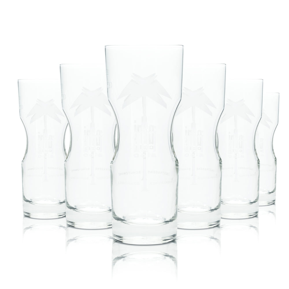6x szklanka do napojów bezalkoholowych Afri Cola 0,2l tumbler long drink glasses contour Gastro Limo