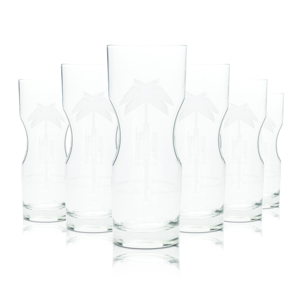 6x szklanka do napojów bezalkoholowych Afri Cola 0.3l tumbler long drink glasses contour Gastro Limo