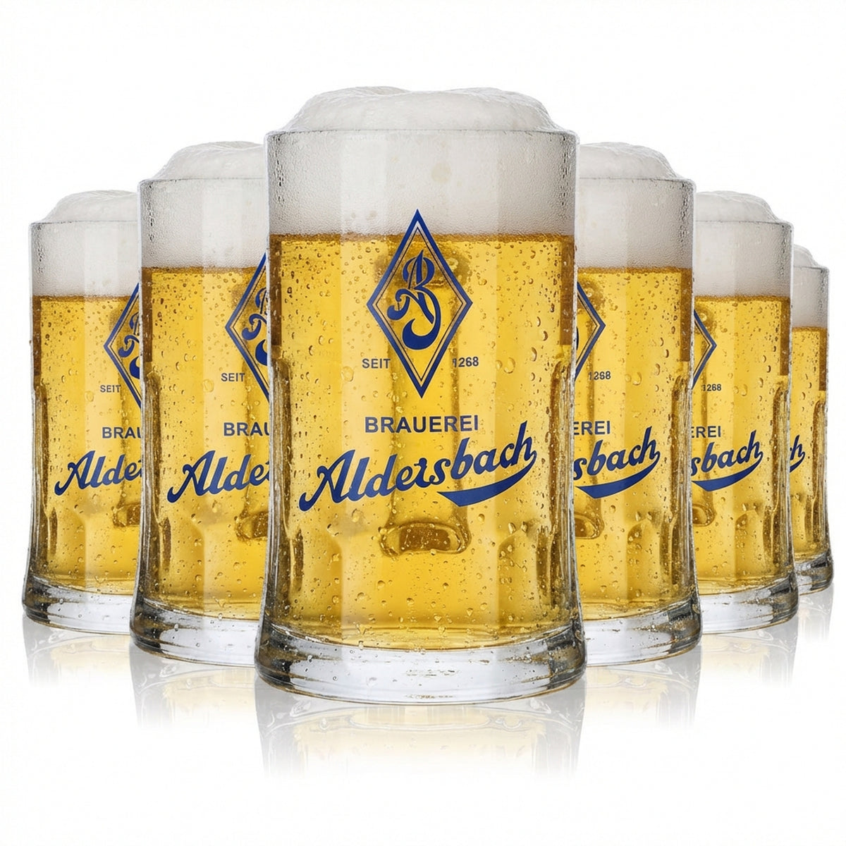 6x Aldersbach szklanka 0,5 l kufel do piwa Humpen Seidel zestaw szklanek browar gastronomiczny