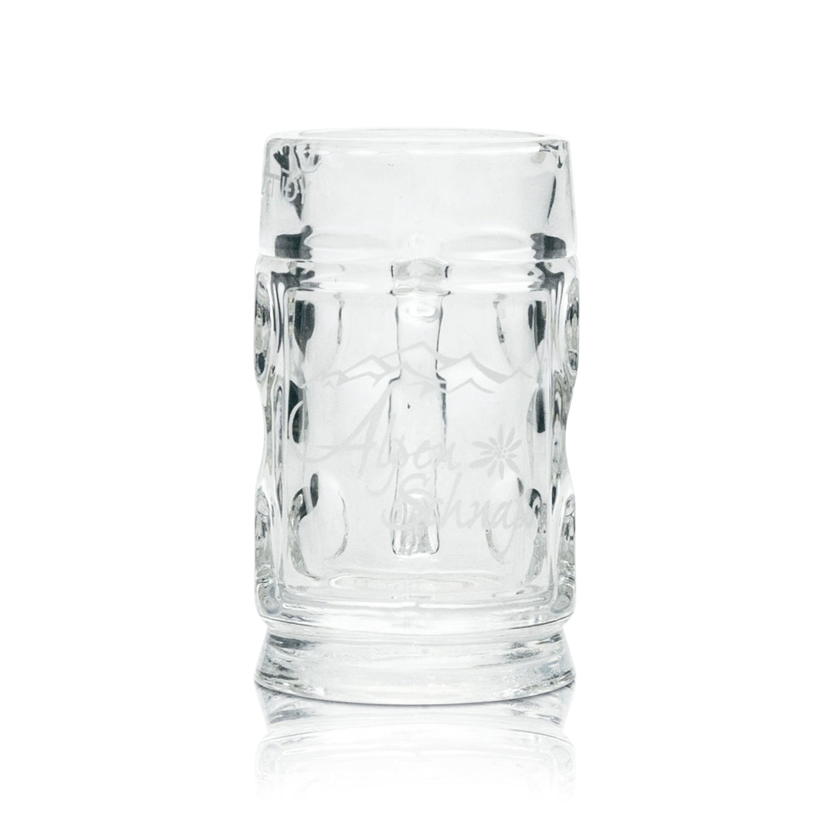 6x Alpenschnaps Steinbeisser szklany mini dzbanek 2cl schnapps short shot glasses tumbler – Widok 2