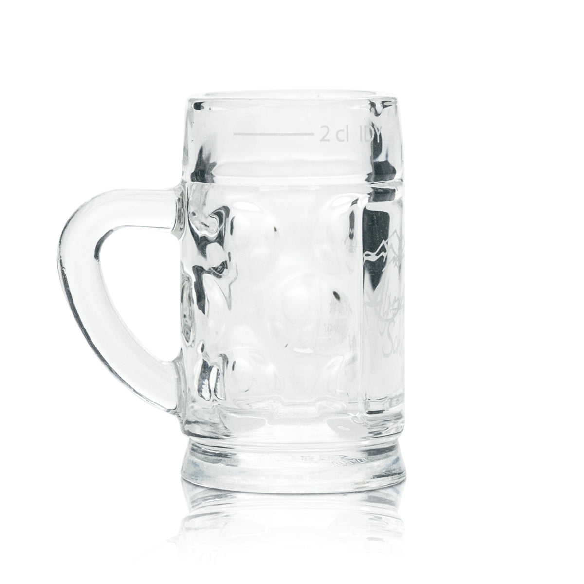 6x Alpenschnaps Steinbeisser szklany mini dzbanek 2cl schnapps short shot glasses tumbler – Widok 3