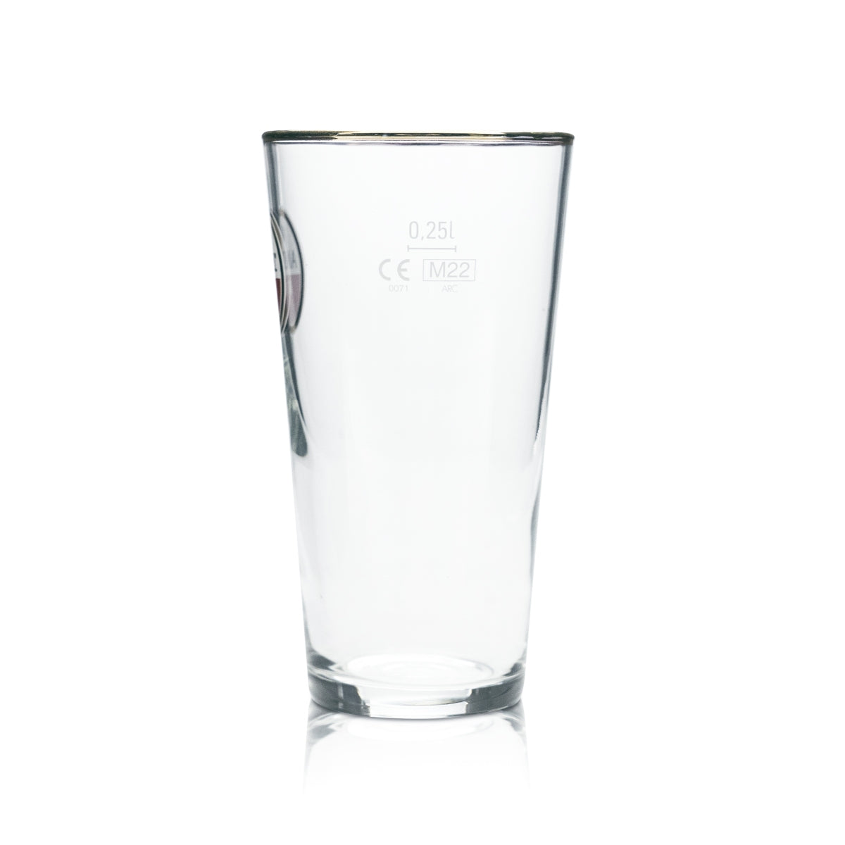6x kufel do piwa Amstel Glass 0,25l ze złotą obwódką Gastro Bar Pub Mug Cup Beer – Widok 3