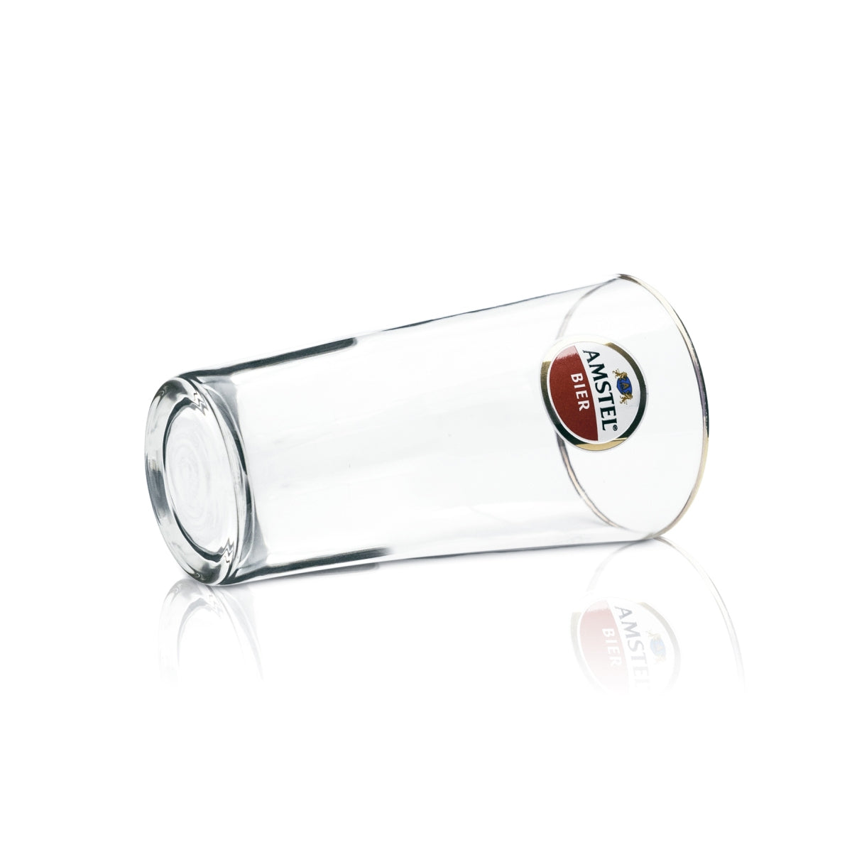 6x kufel do piwa Amstel Glass 0,25l ze złotą obwódką Gastro Bar Pub Mug Cup Beer – Widok 4