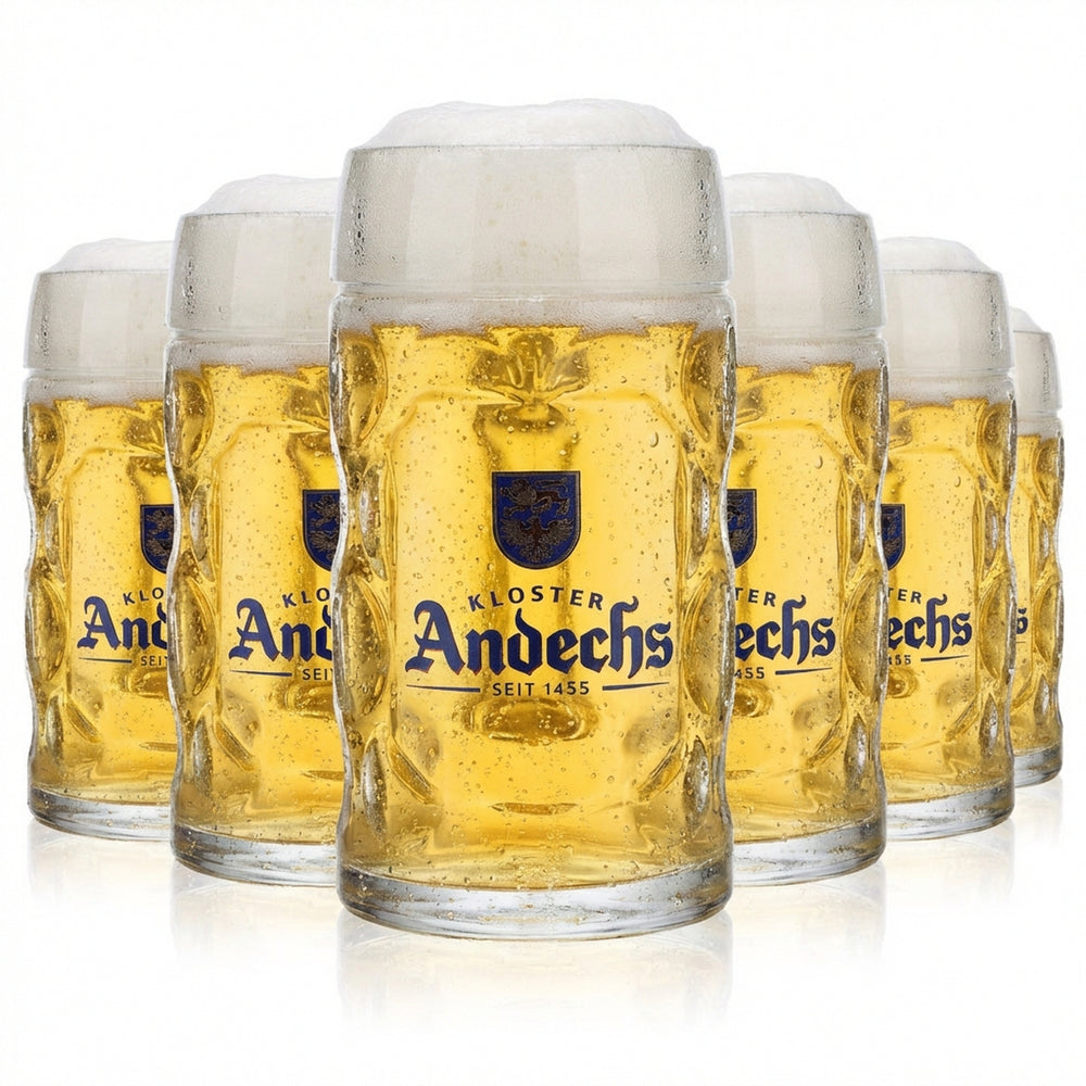 6x szklanka do piwa Andechs 0,5 l kufel do piwa kufel do piwa kufel do piwa