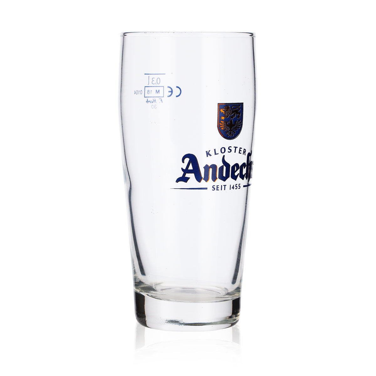 6 szklanek do piwa Andechs 0,3 l Willi-Becher Niebieskie logo F.Herb – Widok 3