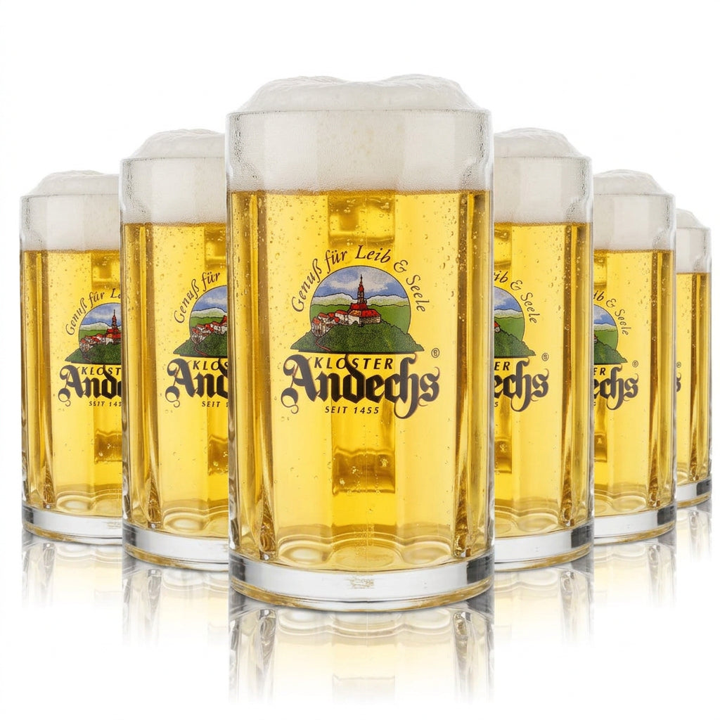 6x szkło Andechs 0,5 litra kufel do piwa zestaw szklanek Klosterbrauerei Gastro – Widok 2
