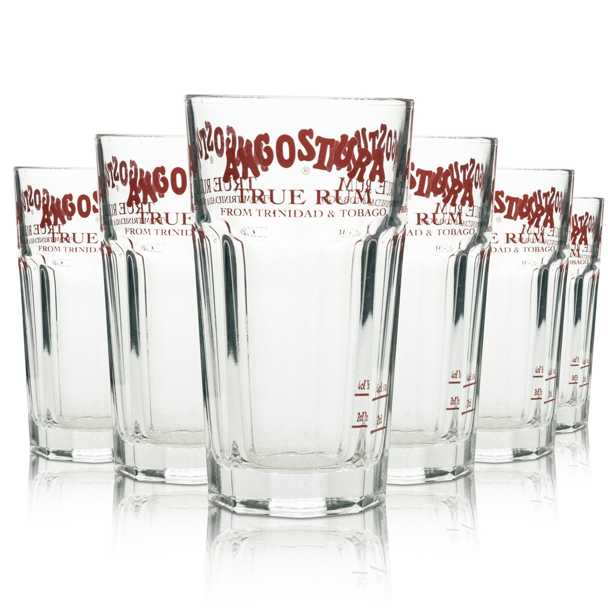 6x szklanka do likieru Angostura 0,2l szklanka do long drinków "True Rum"