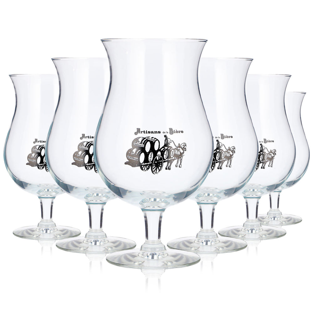 6 szklanek do piwa Artisans de la Bière o pojemności 0,6 l, model „Pokal durobor Grand Cru” (zestaw 6 sztuk)