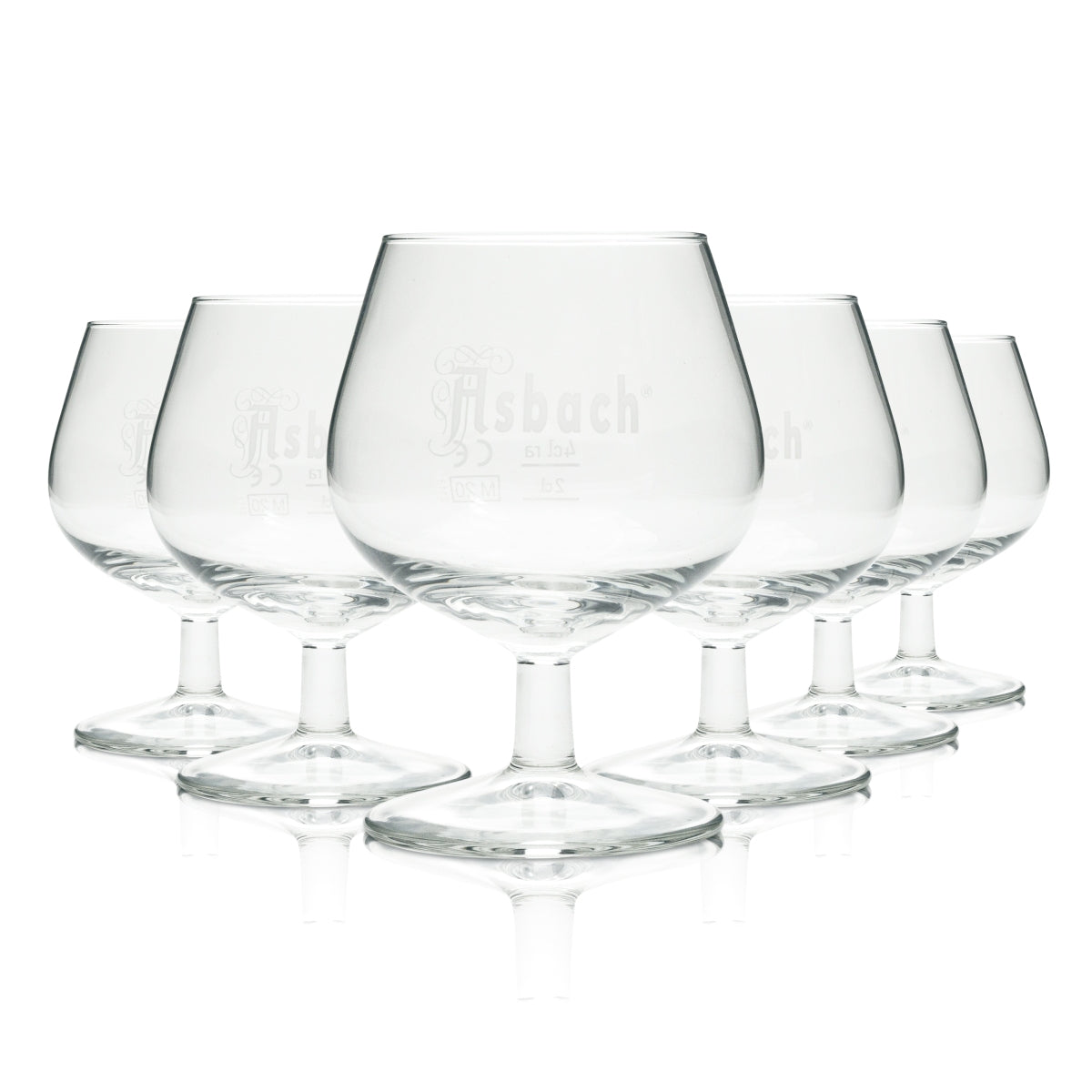 6x Asbach Uralt kieliszek 0,15l Nosing Tasting Cognac kieliszki Gastro Geeicht – Widok 3