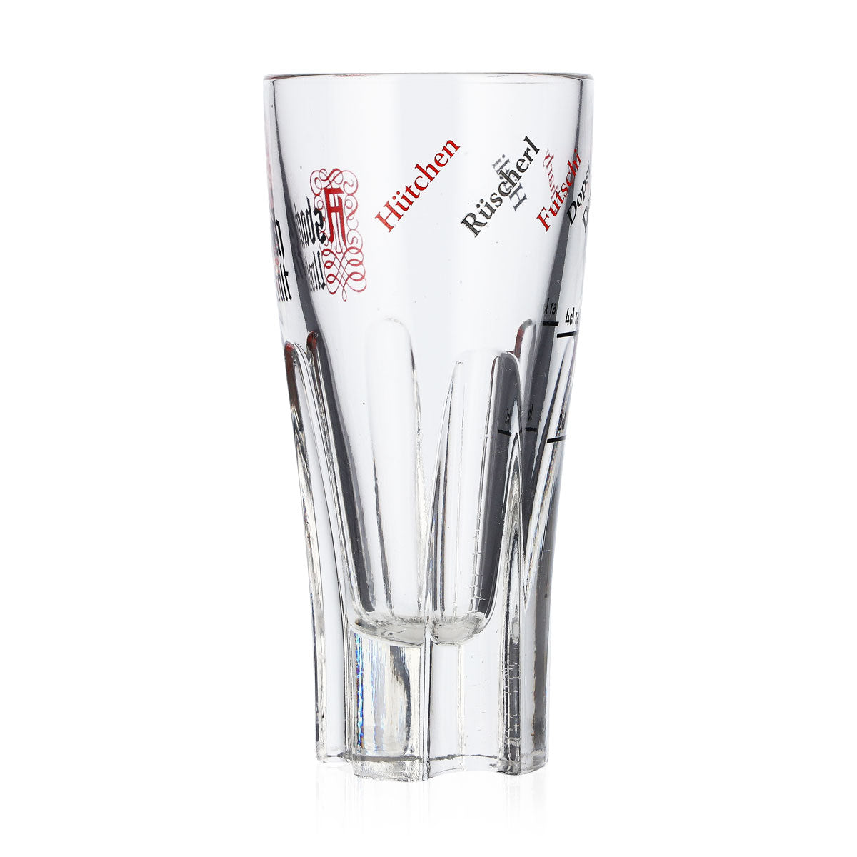6x kieliszek do brandy Asbach 2 cl/4 cl z logo Stamper Uralt „Hütchen Rüscher” Rastal – Widok 5