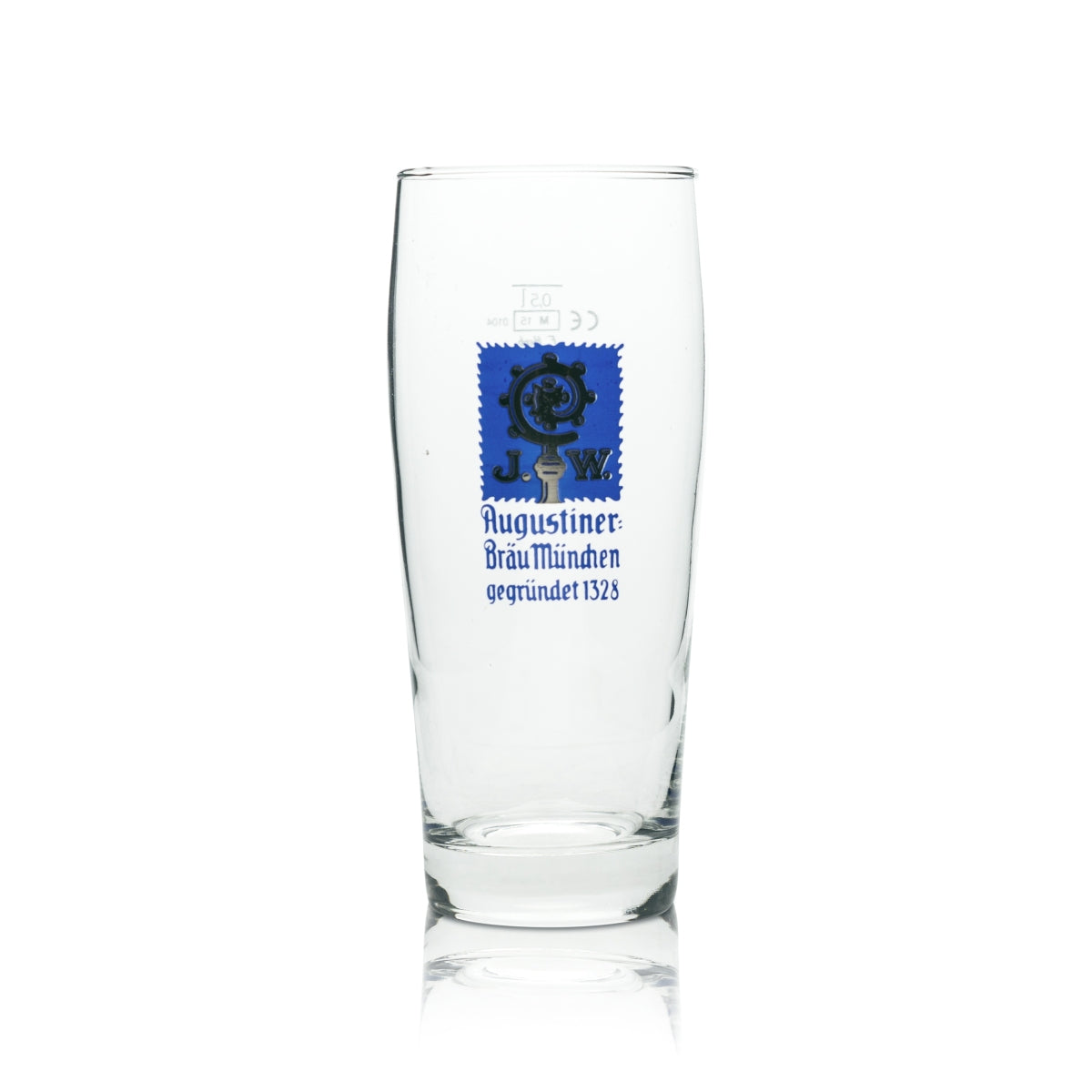 6x szklanka do piwa Augustiner 0,5l F.Herb Willi Mug Bright Glasses Brewery Beer Bar – Widok 2
