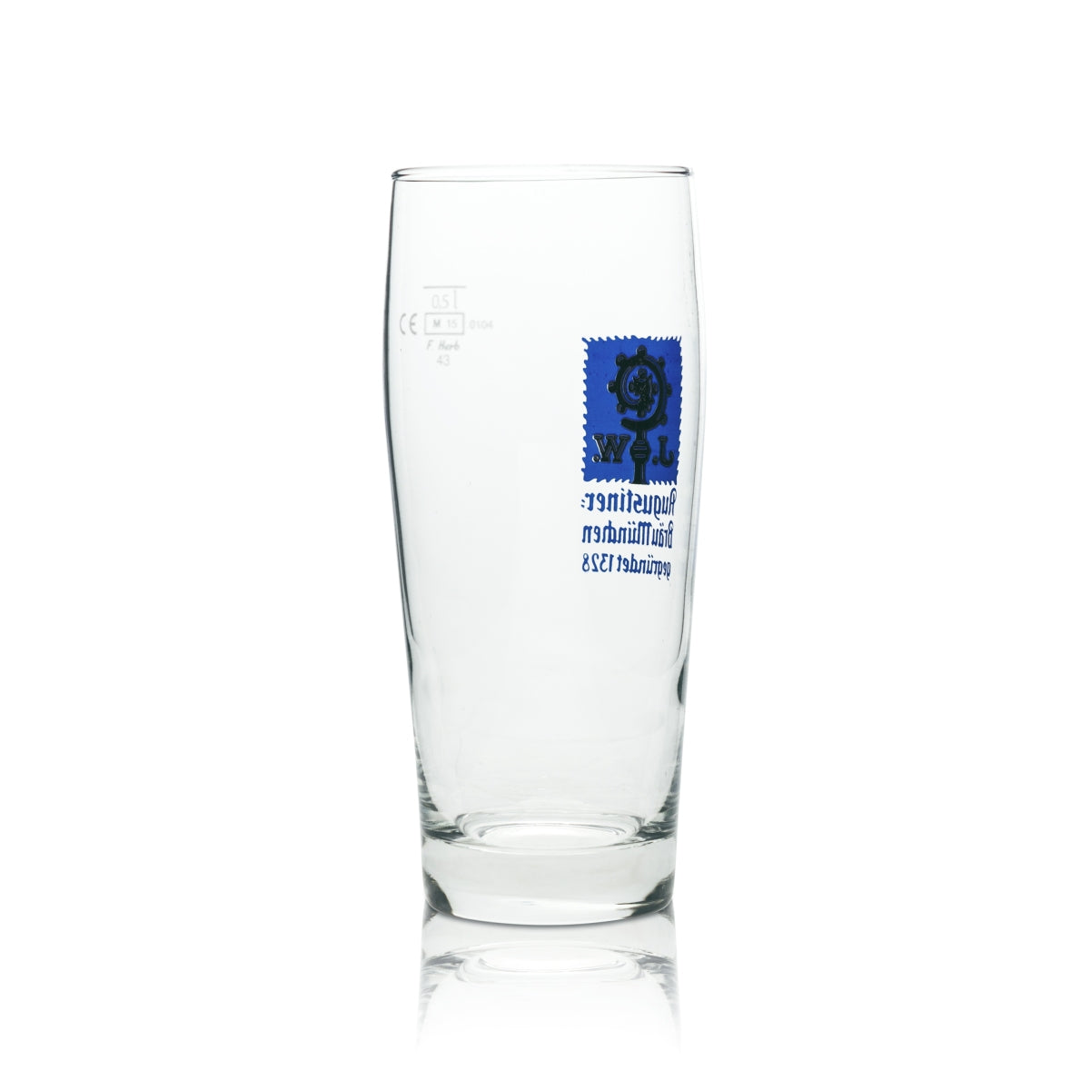 6x szklanka do piwa Augustiner 0,5l F.Herb Willi Mug Bright Glasses Brewery Beer Bar – Widok 4
