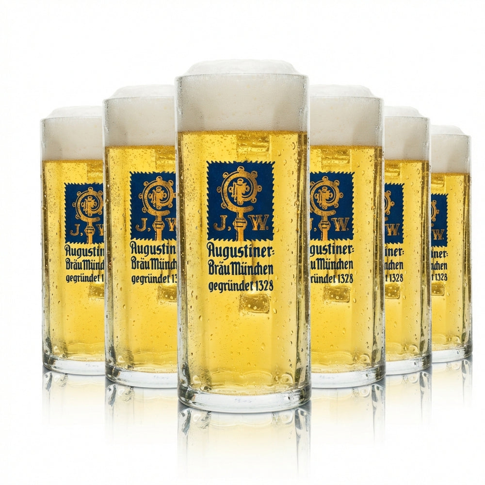 6x szklanka do piwa Augustiner 0,5l kufel Seidel Rastal