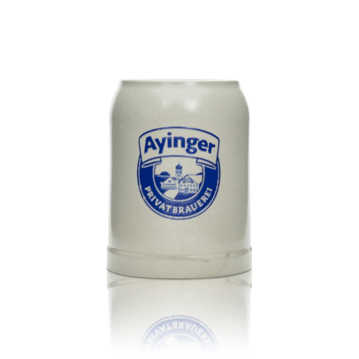 6x Ayinger kufel do piwa 0.5l gliniany uchwyt Seidel szklane dzbanki szklanki gliniane browar – Widok 2