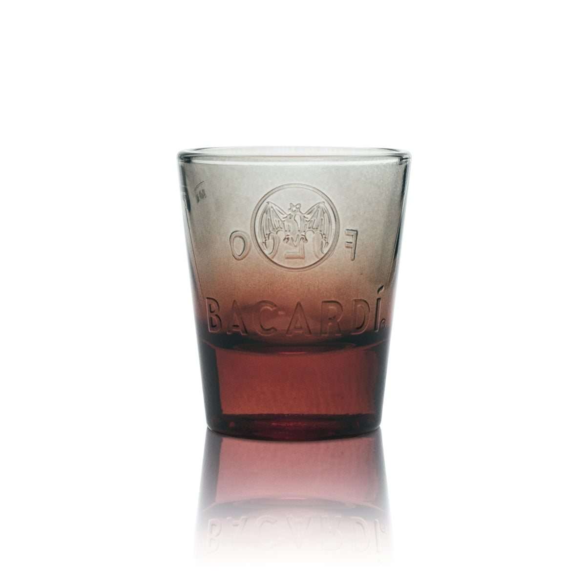 6x Bacardi Glass 4cl Shot Short Stamper Contour Glasses Fuego Gastro Pub Bar – Widok 2