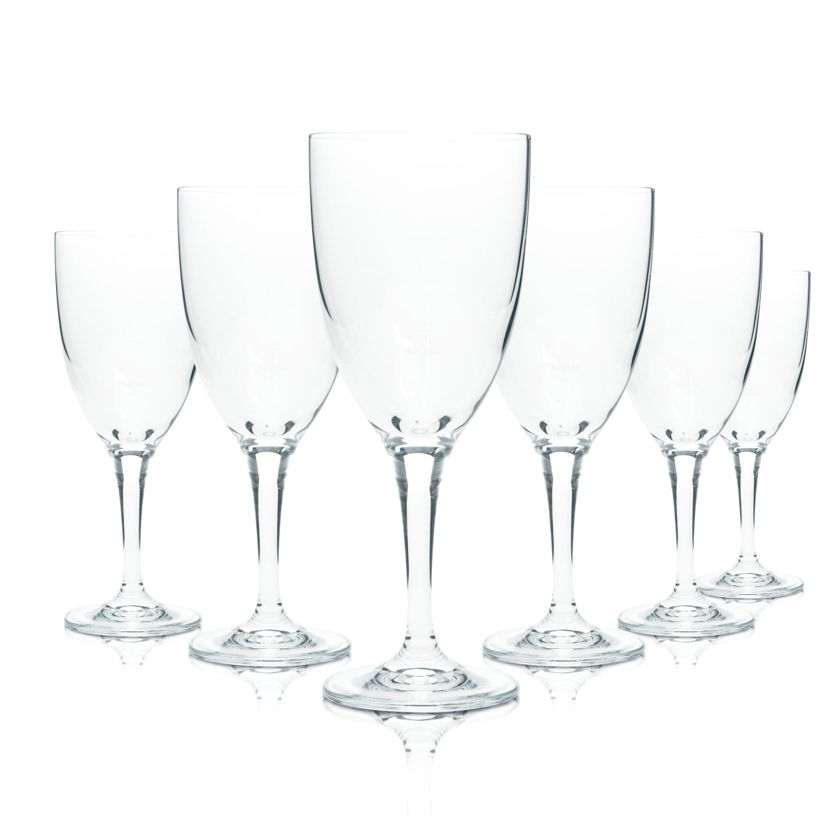 6x szklanka do wody Bad Pyrmonter 0,2l w stylu tulipana szklanki do fletów Mineral Heil Quelle